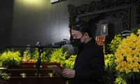 Nghẹn lòng trước lời tiễn biệt cha của nhạc sĩ Quốc Trung tại tang lễ NSND Trung Kiên 