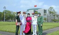ÐVTN Bộ Tư lệnh Bảo vệ Lăng Chủ tịch Hồ Chí Minh sẵn sàng cho ngày bầu cử đại biểu Quốc hội và HÐND các cấp. ẢNH: NGUYỄN MINH