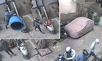 Nhóm giang hồ đập phá trước nhà bà Hằng yêu cầu bà trả nợ cho chồng cũ