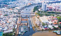 Cống kiểm soát triều Tân Thuận thuộc dự án chống ngập 10.000 tỷ đồng