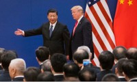 Chủ tịch Trung Quốc Tập Cận Bình và Tổng thống Mỹ Donald Trump tham dự một sự kiện tại Bắc Kinh năm 2017 ảnh: NYT