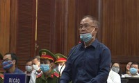 Cựu Phó Chủ tịch thường trực UBND TPHCM Nguyễn Thành Tài tại phiên tòa Ảnh: PV 