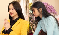 Thanh Thủy, Ngọc Hằng và dàn hoa, á hậu cúng giỗ Tổ sân khấu 2023