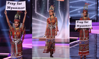 Bộ đồ giúp Myanmar bất ngờ thắng giải trang phục dân tộc Miss Universe sau khi mất hành lý