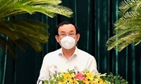 Bí thư Thành uỷ TPHCM Nguyễn Văn Nên phát biểu khai mạc hội nghị