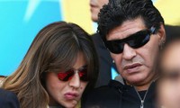 Maradona và Gianinna tại World Cup 2014