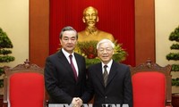 Tổng Bí thư tiếp Ủy viên Quốc vụ, Bộ trưởng Ngoại giao Trung Quốc