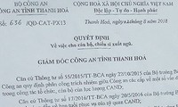 Công an nói gì về vụ việc trung úy Công an bất ngờ bị cho xuất ngũ