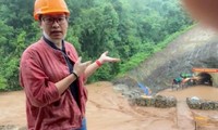 Điện Biên: Lũ tràn về, công tác kiếm tìm công nhân mắc kẹt hầm thuỷ điện thêm khó