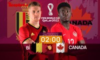 World Cup 2022: Tương quan trước trận Bỉ - Canada, 02 giờ 24/11
