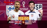 World Cup 2022: Tương quan trước trận Anh - Mỹ, 2 giờ 26/11 