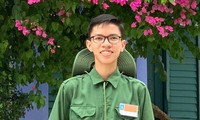 Nguyễn Nhật Huy từng đoạt giải Nhất Cuộc thi “Tuổi trẻ học tập và làm theo tư tưởng, đạo đức Hồ Chí Minh” năm 2020 Ảnh: NVCC 