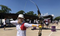 Cung thủ Ánh Nguyệt sẽ “mở hàng” cho Thể thao Việt Nam tại Olympic Tokyo Ảnh: Thu Sâm/Đoàn TTVN 