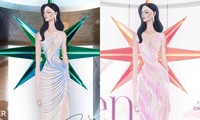 Váy dạ hội của Hoa hậu Ngọc Châu tại Miss Universe: Lấy cảm hứng từ hoa sen và nước
