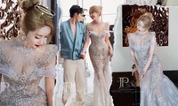 Cặp đôi nổi tiếng Douyin diện váy cưới 250 triệu đến từ thương hiệu Việt