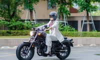 Hoa hậu H&apos;Hen Niê chạy mô tô phân khối lớn “cực ngầu”, sẵn sàng cho phim hành động