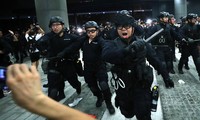 Hơn 5.000 cảnh sát Hong Kong được huy động để ứng phó với làn sóng biểu tình mới. Ảnh:SCMP