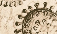 Minh họa virus corona cổ đại, cách đây 25.000 năm trước.