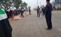 Hiện trường vụ tai nạn.