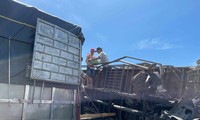 Xe tải đụng xe đầu kéo, cao tốc Đà Nẵng – Quảng Ngãi ùn tắc nhiều giờ