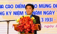 Anh Trần Gia Công, Ủy viên Thường vụ Trung ương Đoàn, Bí thư Tỉnh Đoàn TT-Huế phát động đợt thi đua cao điểm.