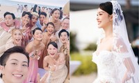 Minh Hằng diện váy cưới đẹp như công chúa, Khả Như &quot;tố&quot; chờ 2 tiếng chưa được chụp với cô dâu