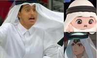 World Cup nhưng spotlight là &quot;Hoàng tử Qatar&quot;: Chibi, tranh vẽ, ảnh cosplay &quot;xâm chiếm&quot; cõi mạng