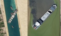 “Bóng ma” kênh đào Suez: Một con tàu khác mắc kẹt ở sông, giống y hệt tàu Ever Given