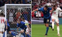 Có hay không việc cầu thủ Ý Cristante dùng tay đỡ bóng trước tình huống Ý có bàn gỡ hòa?