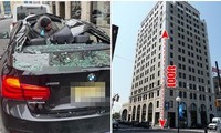 Rơi từ tầng 9 xuống trúng xe ô tô BMW, một người ở Mỹ sống sót kỳ diệu, đứng dậy được ngay