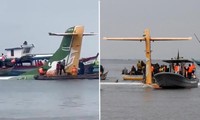 Máy bay rơi xuống hồ khi đã đến gần sát sân bay, khiến nhiều người thương vong ở Tanzania