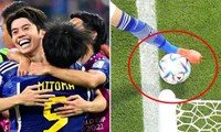 Luật FIFA nói thế nào về việc bóng lăn qua biên như tình huống trước bàn thắng của Nhật Bản?