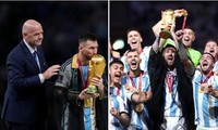 Ý nghĩa chiếc áo choàng Lionel Messi được mặc khi nâng cúp vô địch World Cup 2022