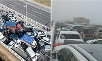 Hơn 200 ô tô đâm vào nhau trong vụ tai nạn ô tô thuộc hàng lớn nhất thế giới vừa xảy ra ở Trung Quốc
