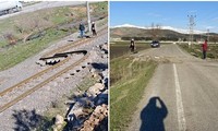 Những con đường bị “xô lệch” cho thấy mặt đất dịch chuyển thế nào trong động đất ở Thổ Nhĩ Kỳ