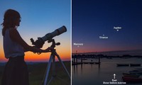 5 hành tinh thẳng hàng trên bầu trời, làm sao để nhìn thấy và điều này có ý nghĩa gì?