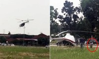 Học sinh đến trường bằng máy bay trực thăng, tưởng “chanh sả” nhưng lại bị điều tra