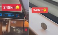 Video trên tàu cao tốc ở Trung Quốc: Tàu chạy 348 km/h mà đồng xu không nhúc nhích