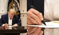 Tổng thống Trump bị trêu “sống ảo” vì ảnh làm việc trong viện, hóa ra chỉ ký giấy trắng