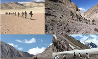 Khoảng 40 đại đội thuộc lực lượng bảo vệ biên giới (ITBP) điều động tới nhiều địa điểm dọc LAC bao gồm Ladakh và Arunachal Pradesh. Ảnh: IndiaTimes