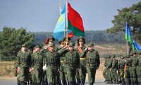 Lễ khai mạc cuộc tập trận chiến lược Zapad-2021 tại sân tập Obuz-Lesnovsky ở Belarus.