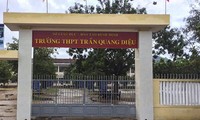 Trường THPT Trần Quang Diệu, nơi xảy ra sự việc