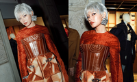 Hình ảnh đầu tiên của Châu Bùi tại Milan Fashion Week 2023: Ấn tượng với phong cách độc lạ