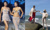 Catwalk trên đá rêu và cát, Võ Hoàng Yến - Minh Tú khẳng định đẳng cấp &quot;chị đại&quot;