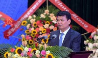 Ông Đặng Xuân Phong, Ủy viên T.Ư Đảng, Bí thư Tỉnh ủy Lào Cai phát biểu tại Đại hội. Ảnh: Trọng Tài