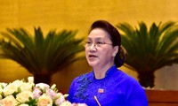 Chủ tịch Quốc hội Nguyễn Thị Kim Ngân phát biểu bế mạc kỳ họp - Ảnh Nhật Minh