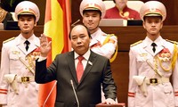 Thủ tướng Chính phủ Nguyễn Xuân Phúc tuyên thệ trước Quốc hội vào tháng 4/2016.