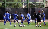 Tuyển Việt Nam nỗ lực tập luyện trước trận gặp Iran