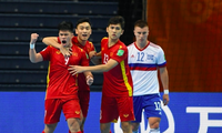 Futsal Việt Nam-Nga 2-3: Tuyển Việt Nam khiến gấu Nga run sợ