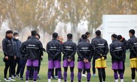 Quyết đấu Myanmar, U23 Việt Nam miệt mài tập luyện trong giá rét ở Kyrgyzstan